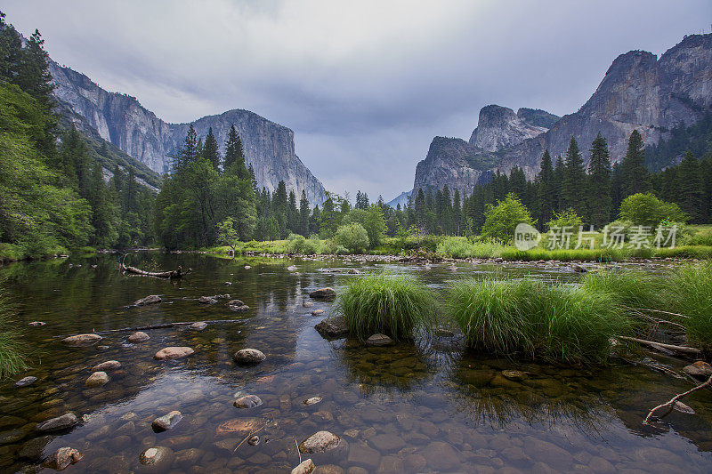 El Capitan和Lower Falls